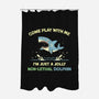 Definitely Not A Shark-None-Polyester-Shower Curtain-BridgeWalker