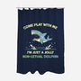 Definitely Not A Shark-None-Polyester-Shower Curtain-BridgeWalker