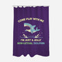 Definitely Not A Shark-None-Polyester-Shower Curtain-BridgeWalker