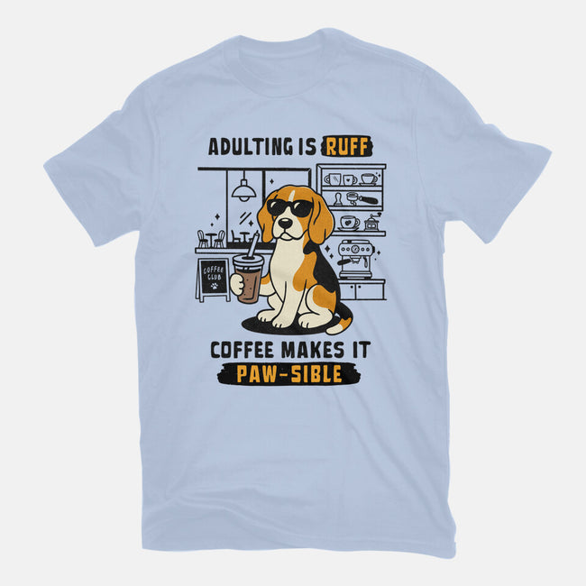 Adulting Is Ruff-Unisex-Basic-Tee-Trendlory