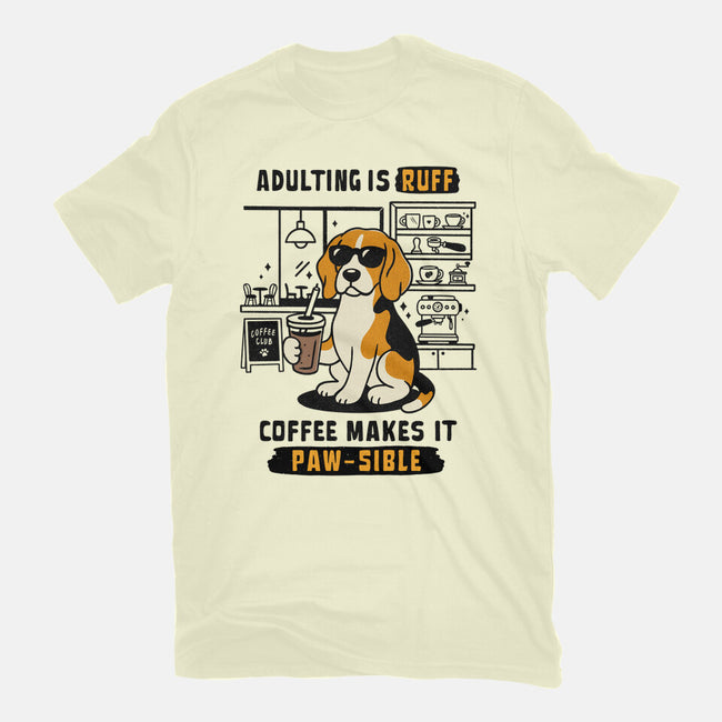 Adulting Is Ruff-Mens-Basic-Tee-Trendlory
