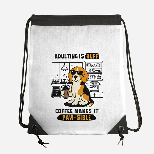 Adulting Is Ruff-None-Drawstring-Bag-Trendlory