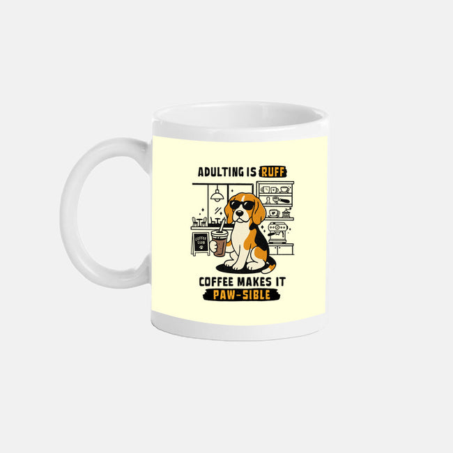 Adulting Is Ruff-None-Mug-Drinkware-Trendlory