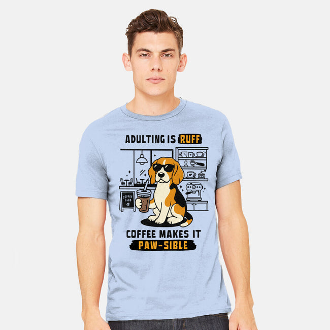 Adulting Is Ruff-Mens-Heavyweight-Tee-Trendlory