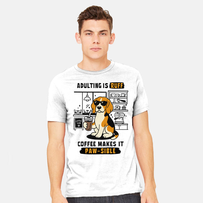 Adulting Is Ruff-Mens-Heavyweight-Tee-Trendlory