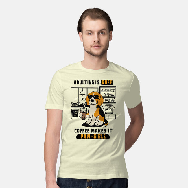 Adulting Is Ruff-Mens-Premium-Tee-Trendlory