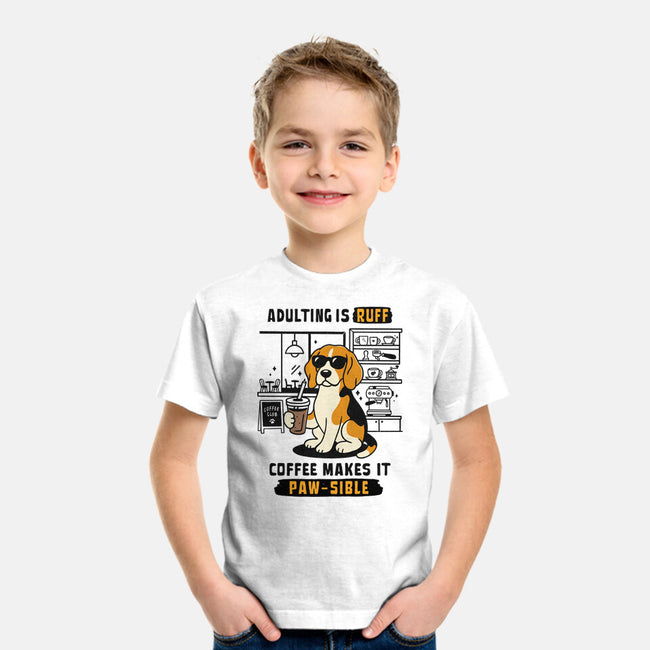 Adulting Is Ruff-Youth-Basic-Tee-Trendlory
