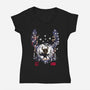 The Warrior Of Hallownest-Womens-V-Neck-Tee-Arinesart