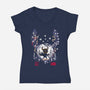 The Warrior Of Hallownest-Womens-V-Neck-Tee-Arinesart