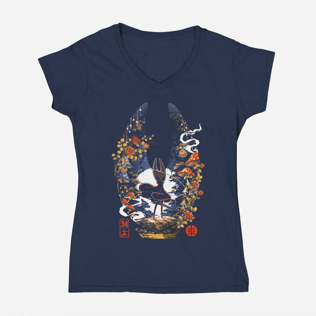 The Princess Of Hallownest-Womens-V-Neck-Tee-Arinesart
