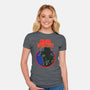 Noir Detective-Womens-Fitted-Tee-Samuel