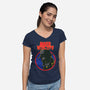 Noir Detective-Womens-V-Neck-Tee-Samuel