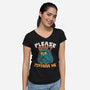 Please Don't Perceive Me-Womens-V-Neck-Tee-Popnotic