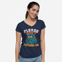 Please Don't Perceive Me-Womens-V-Neck-Tee-Popnotic