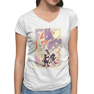 Great Wave Psychic Type-Womens-V-Neck-Tee-hypertwenty