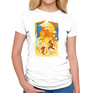 Great Wave Flame Type-Womens-Fitted-Tee-hypertwenty
