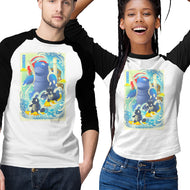 Great Wave Water Type-Unisex-Baseball-Tee-hypertwenty