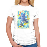 Great Wave Water Type-Womens-Fitted-Tee-hypertwenty