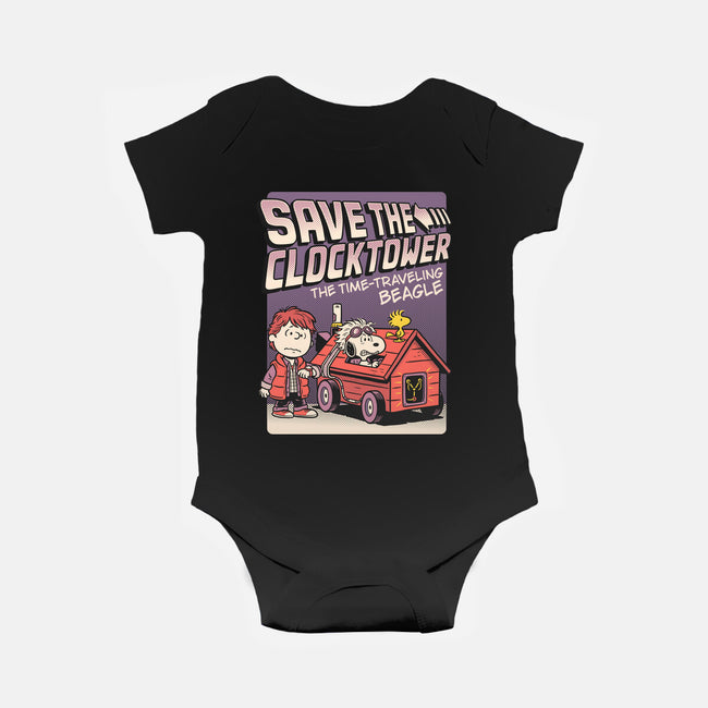 Time Traveling Beagle-Baby-Basic-Onesie-P1yu5h
