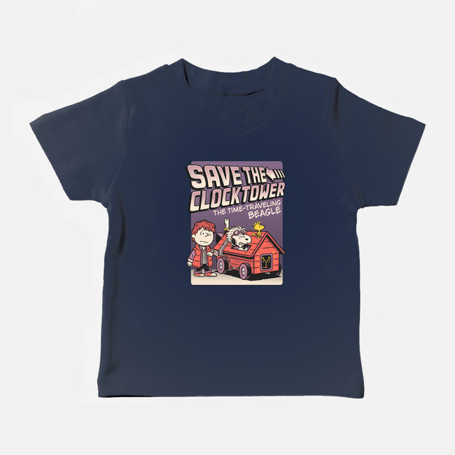 Time Traveling Beagle-Baby-Basic-Tee-P1yu5h