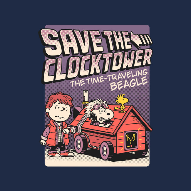Time Traveling Beagle-None-Glossy-Sticker-P1yu5h