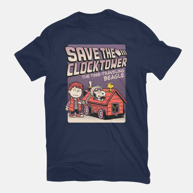 Time Traveling Beagle-Unisex-Basic-Tee-P1yu5h