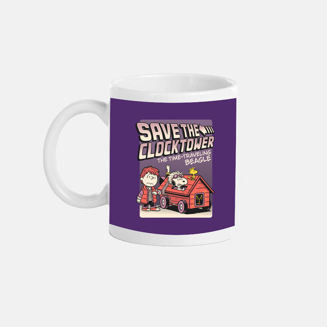 Time Traveling Beagle-None-Mug-Drinkware-P1yu5h