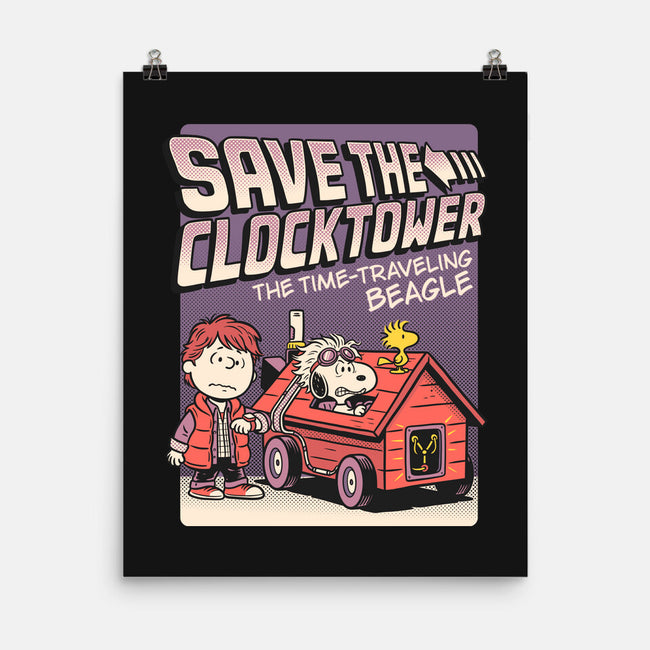Time Traveling Beagle-None-Matte-Poster-P1yu5h