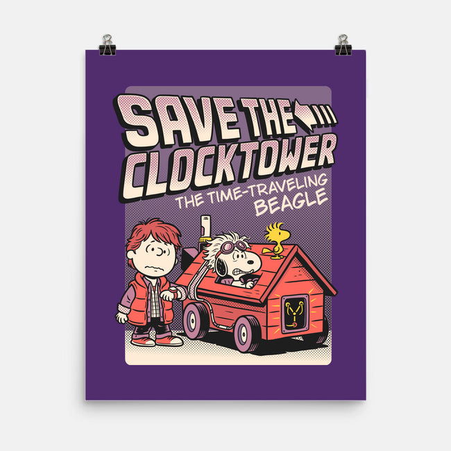Time Traveling Beagle-None-Matte-Poster-P1yu5h