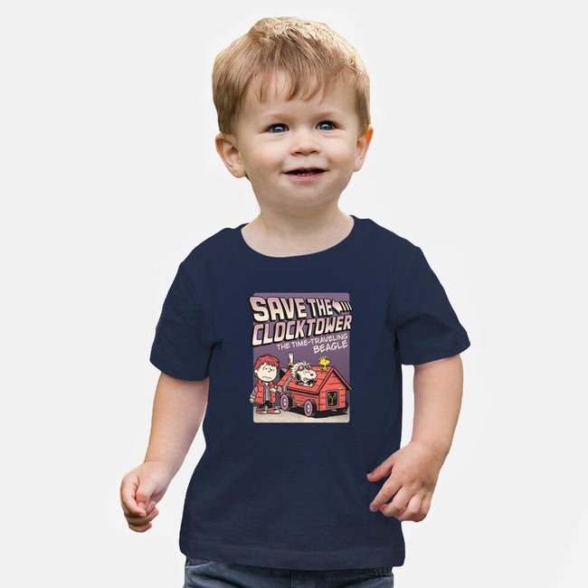 Time Traveling Beagle-Baby-Basic-Tee-P1yu5h