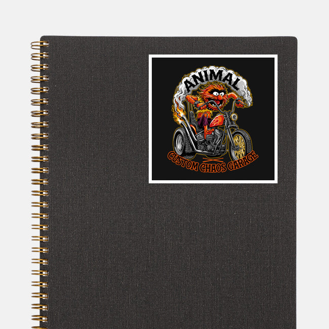 Animal Custom Chaos Garage-None-Glossy-Sticker-OPIPPI