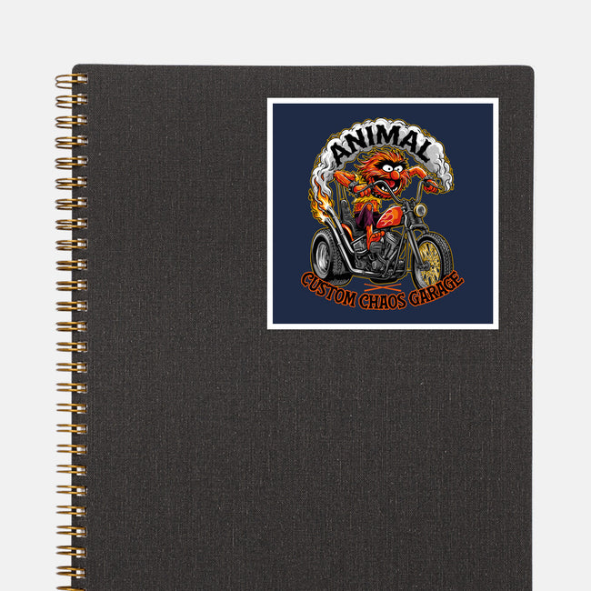 Animal Custom Chaos Garage-None-Glossy-Sticker-OPIPPI