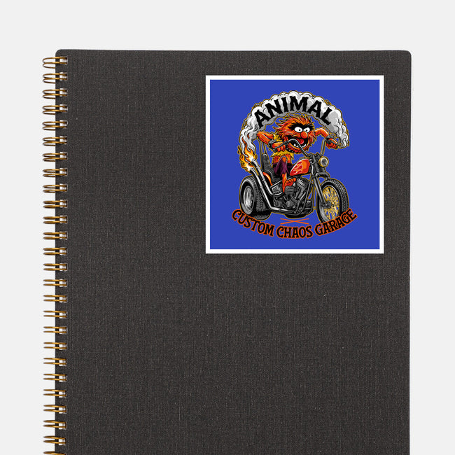 Animal Custom Chaos Garage-None-Glossy-Sticker-OPIPPI