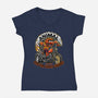 Animal Custom Chaos Garage-Womens-V-Neck-Tee-OPIPPI