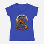 Animal Custom Chaos Garage-Womens-V-Neck-Tee-OPIPPI