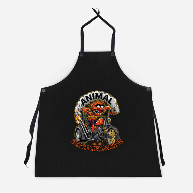 Animal Custom Chaos Garage-Unisex-Kitchen-Apron-OPIPPI