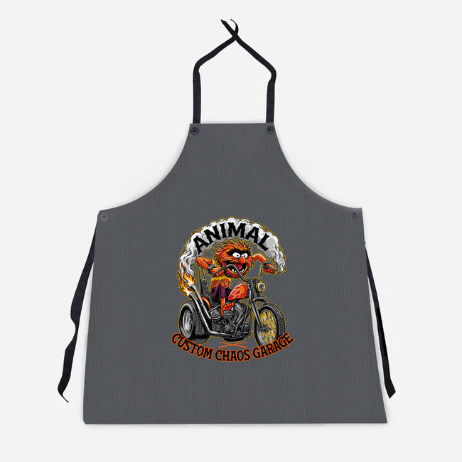 Animal Custom Chaos Garage-Unisex-Kitchen-Apron-OPIPPI