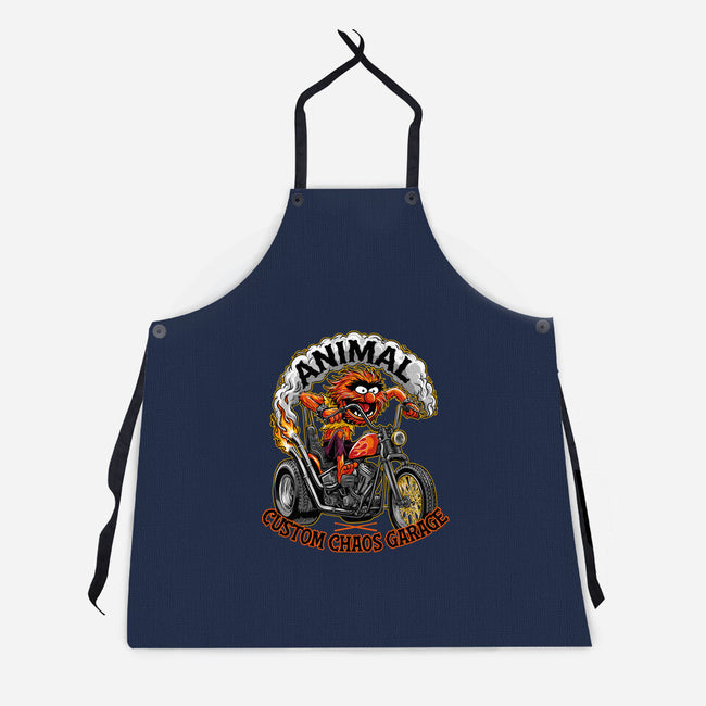 Animal Custom Chaos Garage-Unisex-Kitchen-Apron-OPIPPI