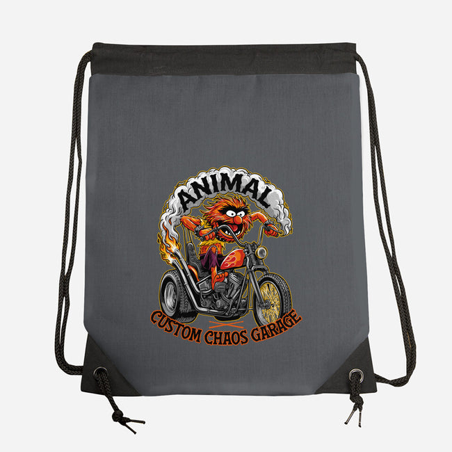 Animal Custom Chaos Garage-None-Drawstring-Bag-OPIPPI