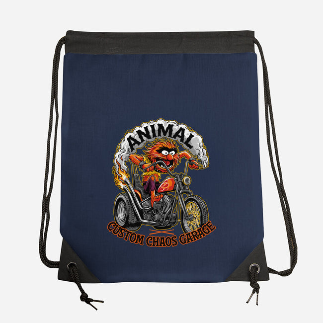 Animal Custom Chaos Garage-None-Drawstring-Bag-OPIPPI