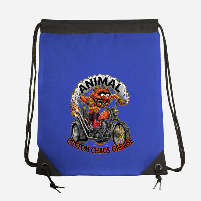 Animal Custom Chaos Garage-None-Drawstring-Bag-OPIPPI