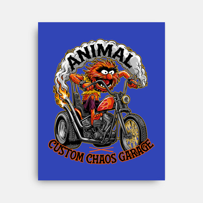 Animal Custom Chaos Garage-None-Stretched-Canvas-OPIPPI
