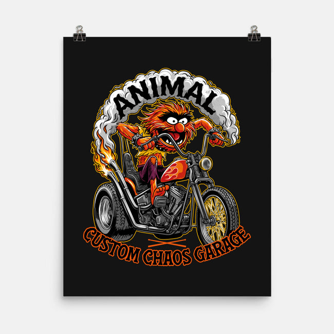 Animal Custom Chaos Garage-None-Matte-Poster-OPIPPI