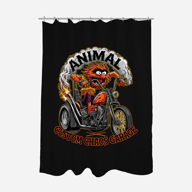 Animal Custom Chaos Garage-None-Polyester-Shower Curtain-OPIPPI