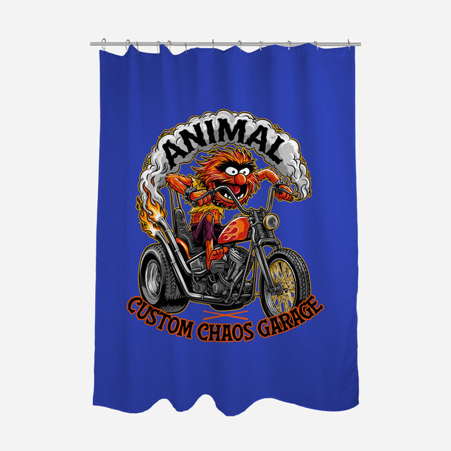 Animal Custom Chaos Garage-None-Polyester-Shower Curtain-OPIPPI