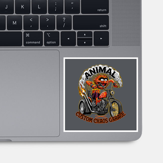 Animal Custom Chaos Garage-None-Glossy-Sticker-OPIPPI