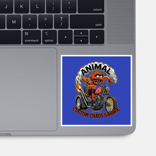 Animal Custom Chaos Garage-None-Glossy-Sticker-OPIPPI