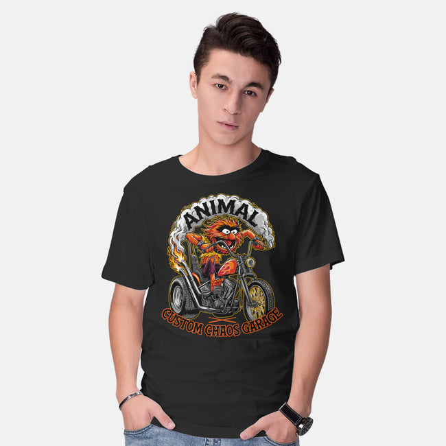 Animal Custom Chaos Garage-Mens-Basic-Tee-OPIPPI