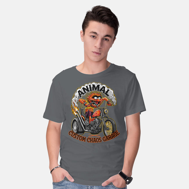 Animal Custom Chaos Garage-Mens-Basic-Tee-OPIPPI