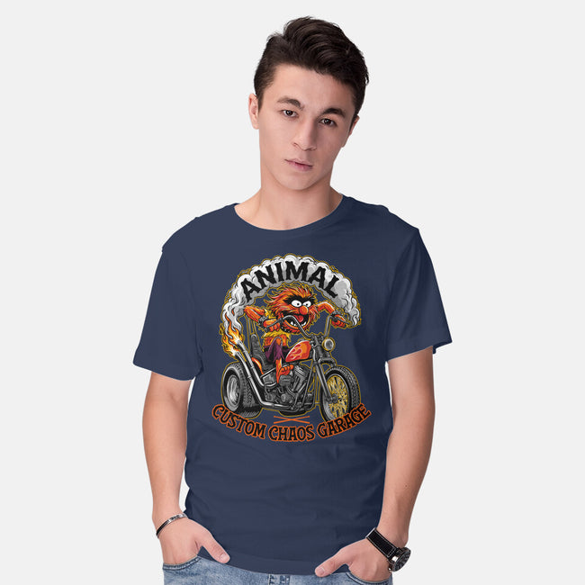 Animal Custom Chaos Garage-Mens-Basic-Tee-OPIPPI